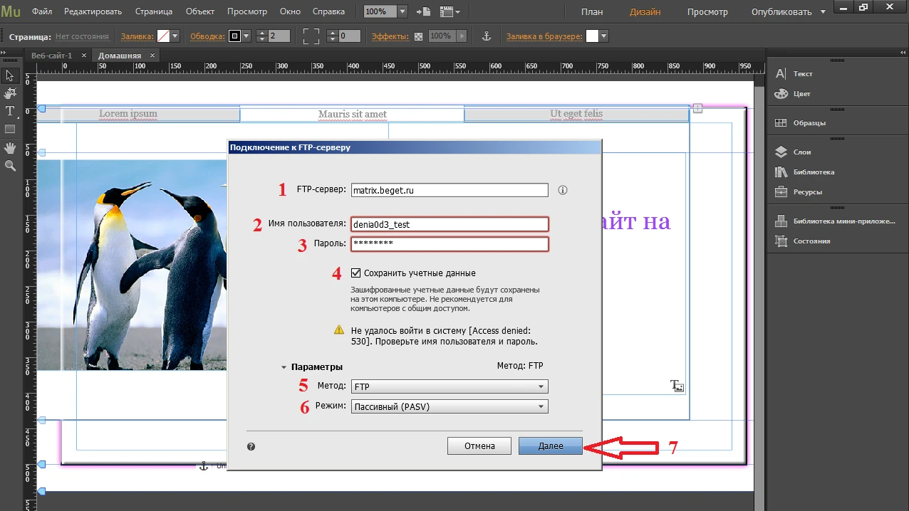 подключение к FTP