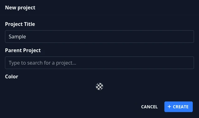Новый проект