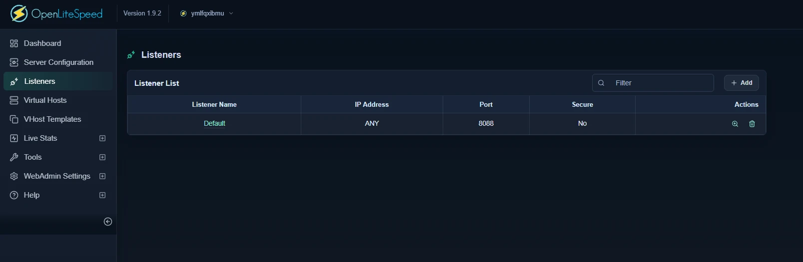 раздел Listeners