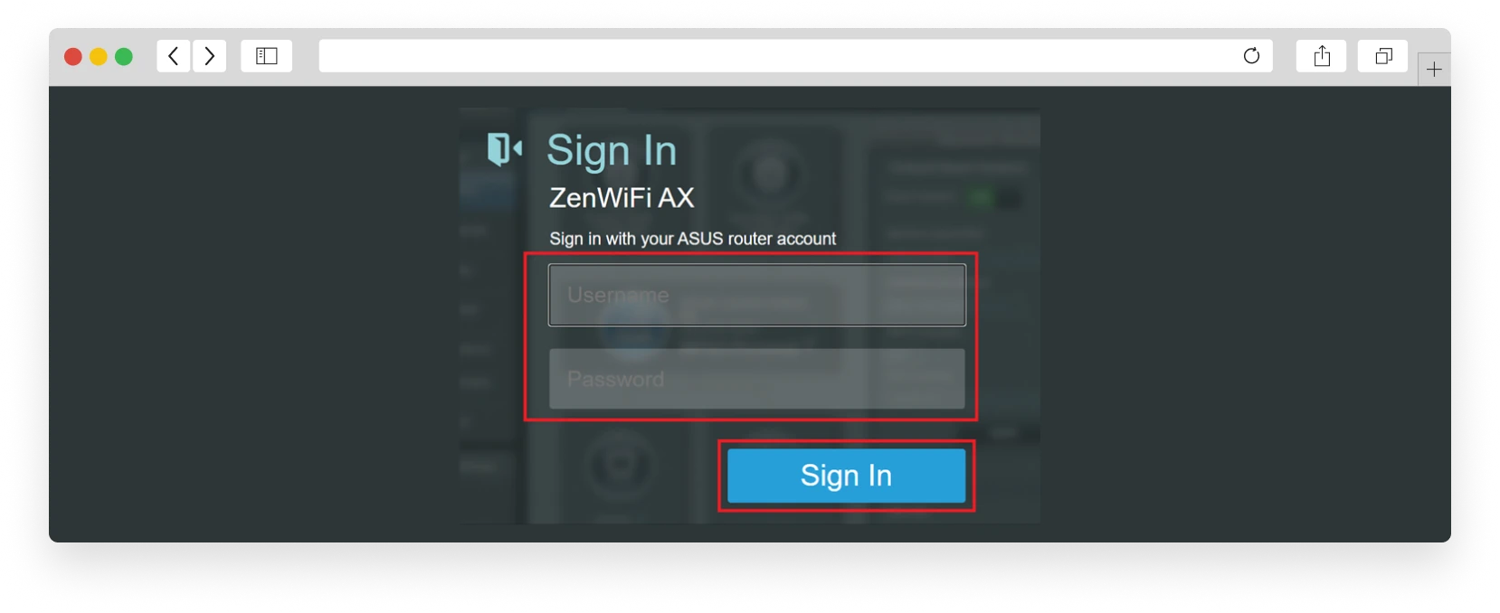 Вход в роутер asus