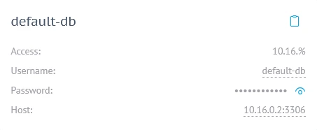 Cloud Server Connection Parameters