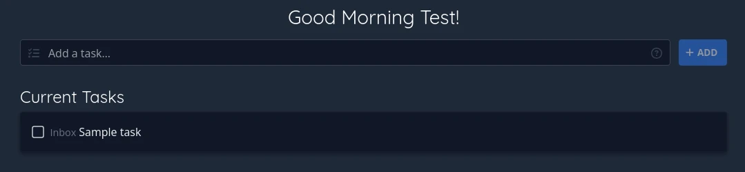задача добавлена