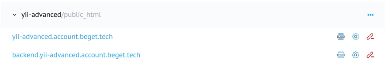 структура в панели управения