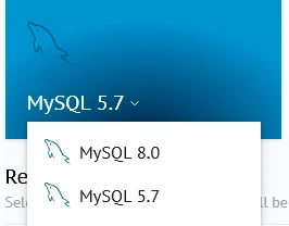 Selecting a MySQL version