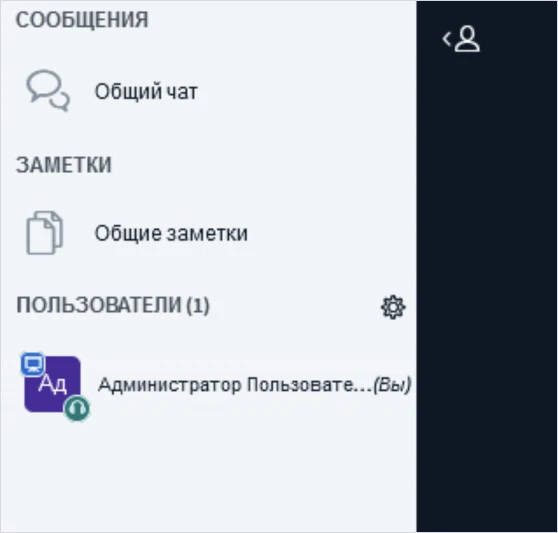 Список участников сессии