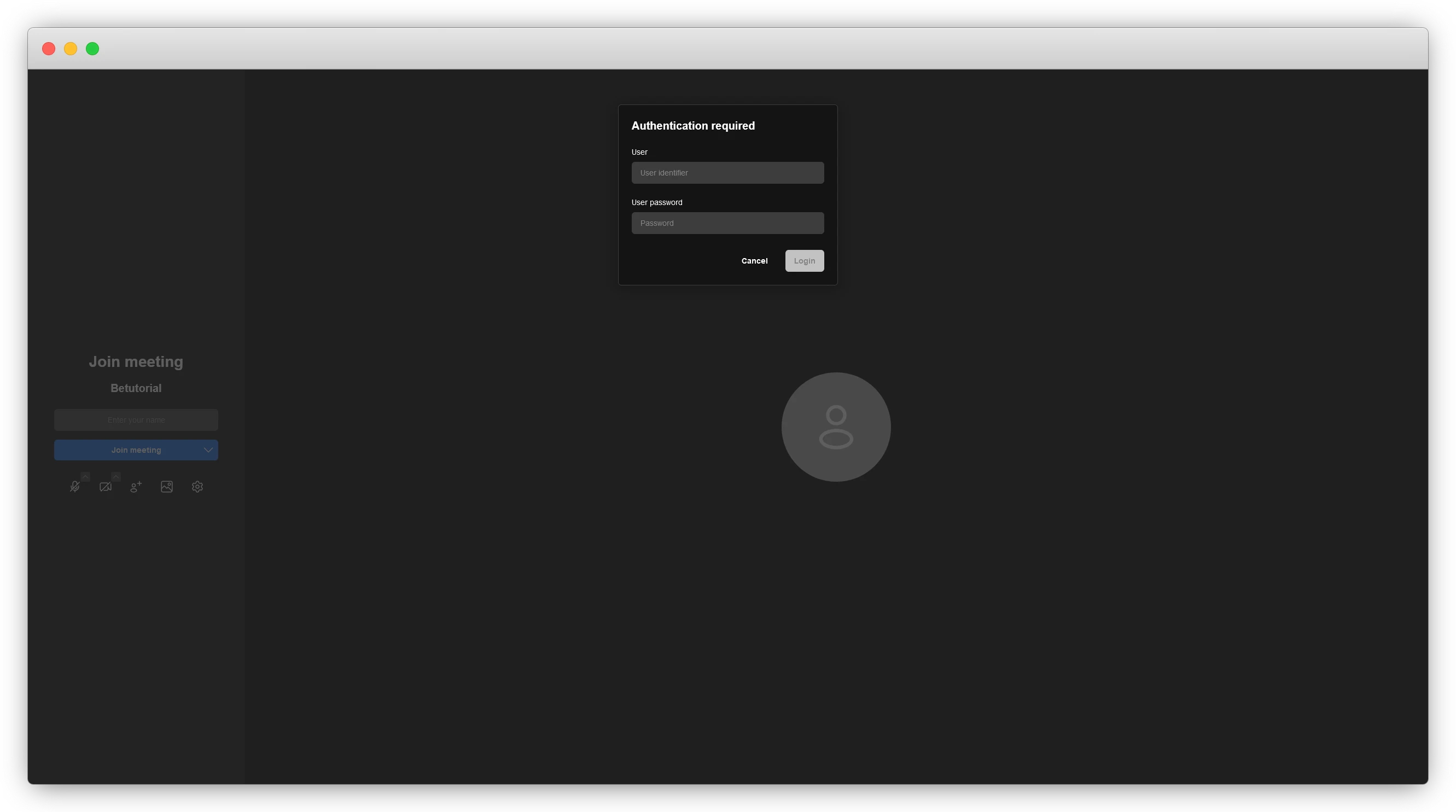 moderator authentication meeting