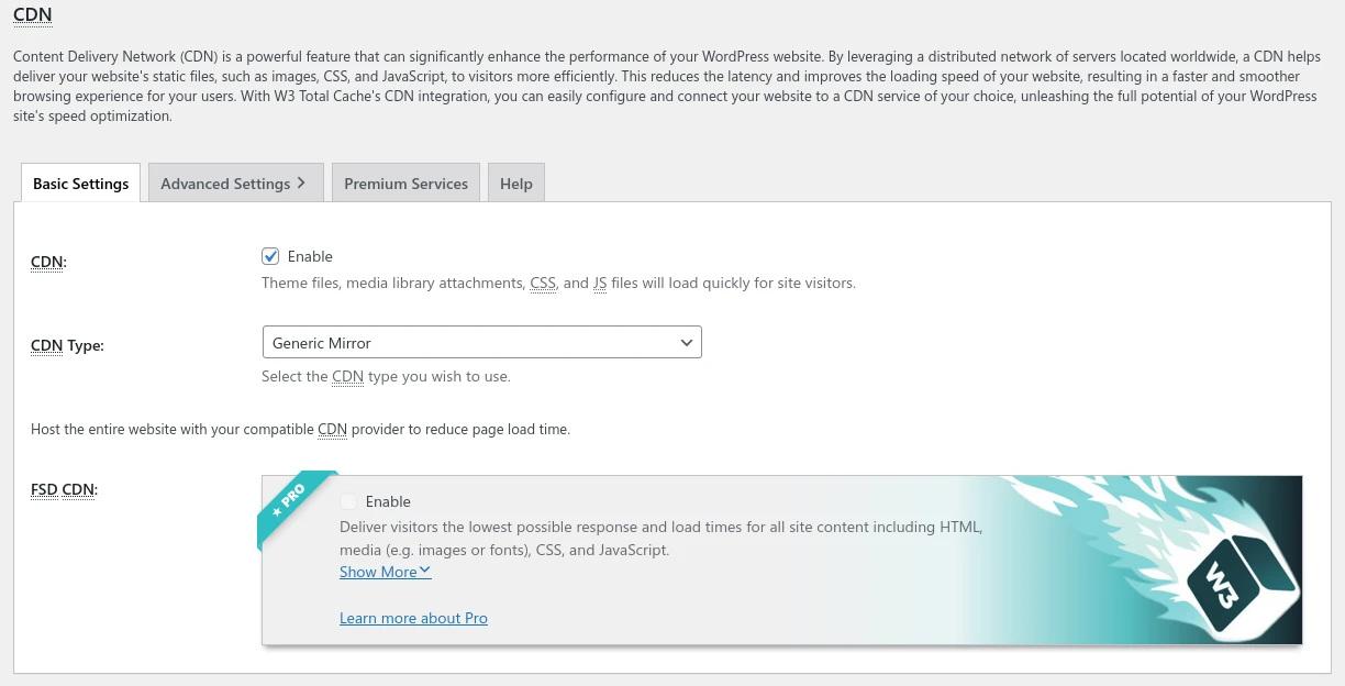 Базовая настройка CDN