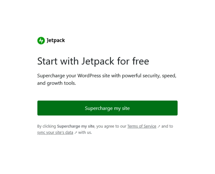 пользовательское соглашение Jetpack