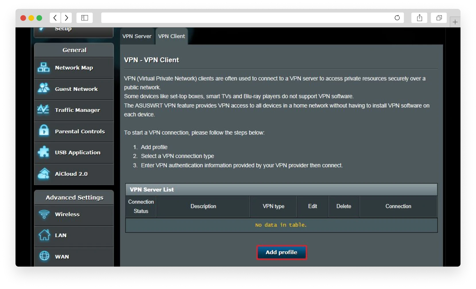 VPN client