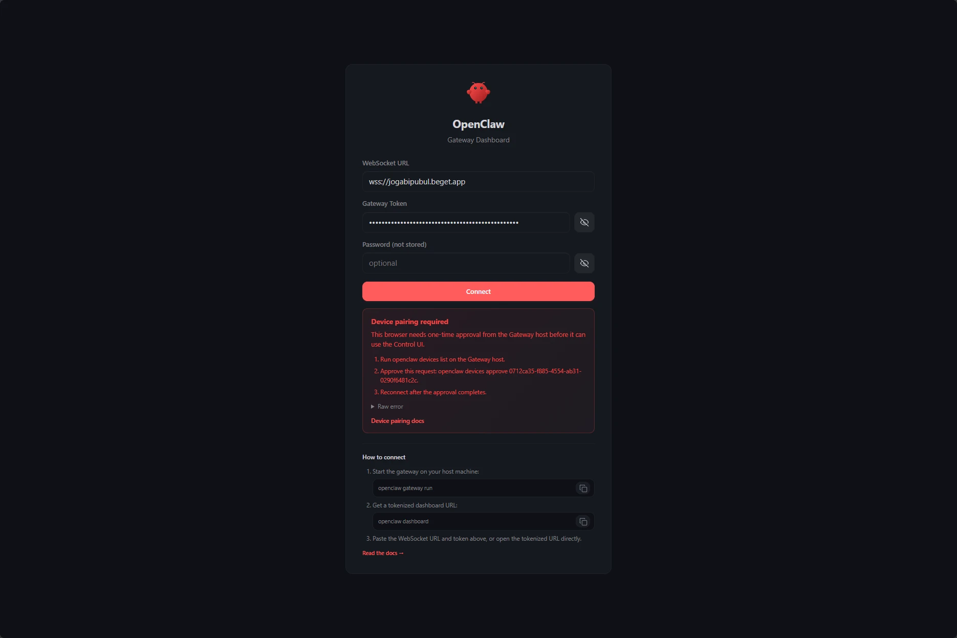 дашборд openclaw