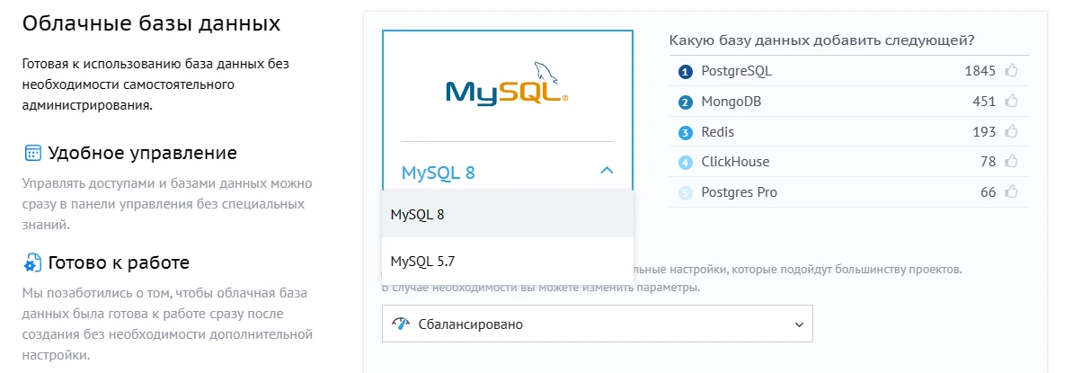 Версия базы данных