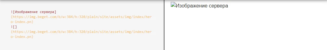Примеры отображения изображений в Markdown