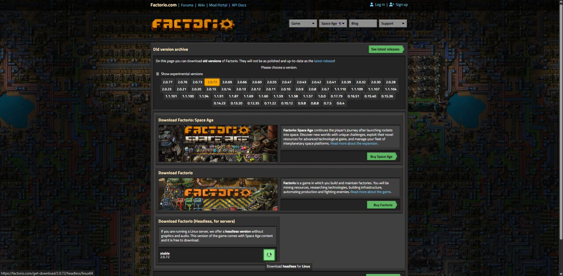 установка factorio на VPS сервер