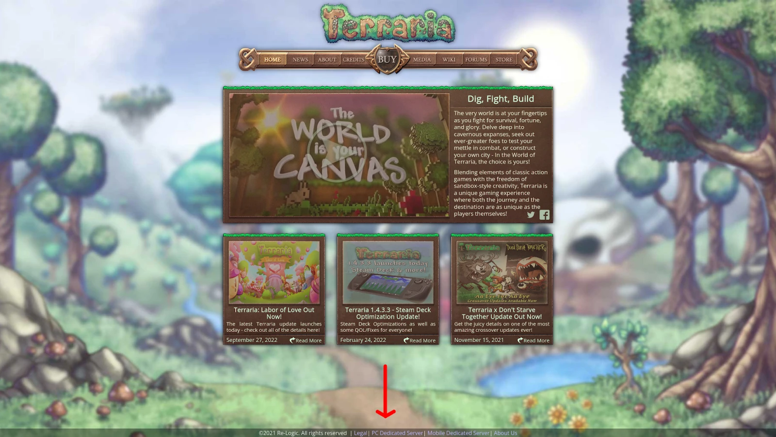 игровой сервер террария